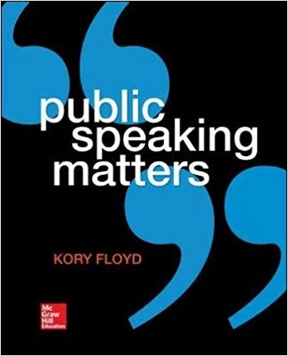 Public Speaking Matters 1259321584 Book Cover