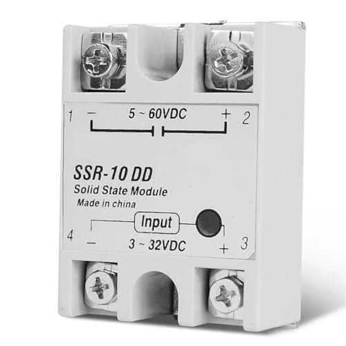 Relé de estado sólido monofásico SSR-40DD para regular maquinaria y automatización CC