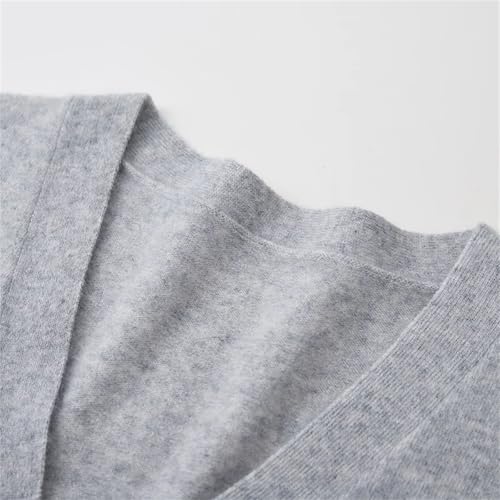 Men's Merino Wool Cardigan Sweater V-Neck Knitted Sweater Cardigan Casual Loose Long Sleeves Tops2