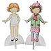 Tiger Tribe: Paper Dolls Kit - Vintage - Design & Dress 2 Paper Dolls, Includes Clothes You Color in, Colored Clothes, Stickers & Colored Pencils