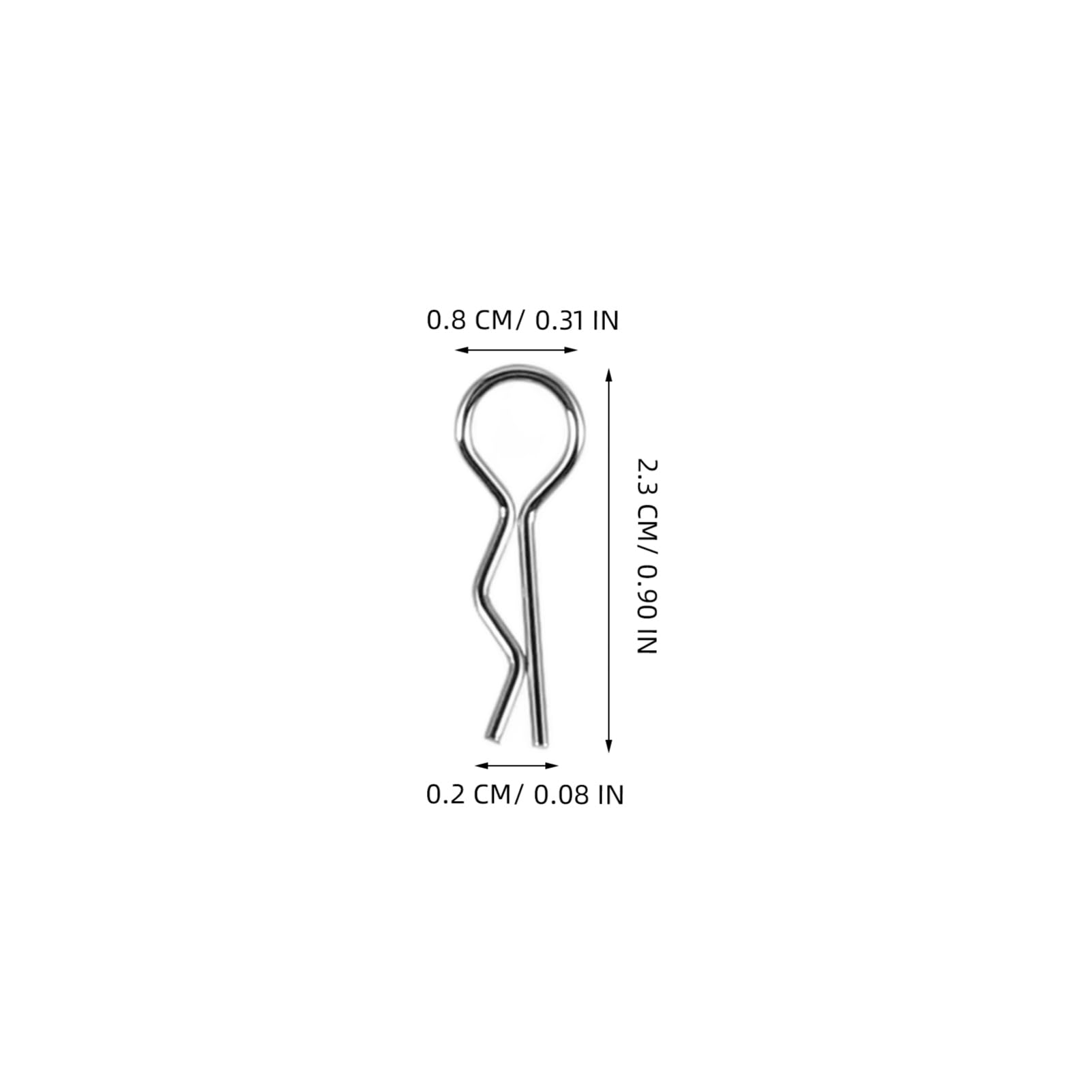 Mikinona 1:10 1:12 Scale Rc Car Body Clips Pins Metal r Clips for Rc Trucks Quick Release Shell Clips Set