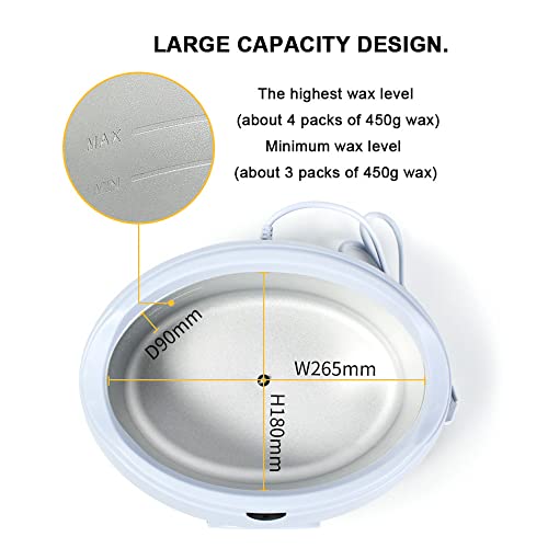 KąPiel Parafinowa Do DłOni StóP, 200 W 2,8 L Podgrzewacz Parafiny Do Wosku, Regulowana Temperatura, NawilżA I Odnawia SkóRę Oraz łAgodzi ZmęCzenie, Do UżYtku Domowego Salon Kosmetyczny