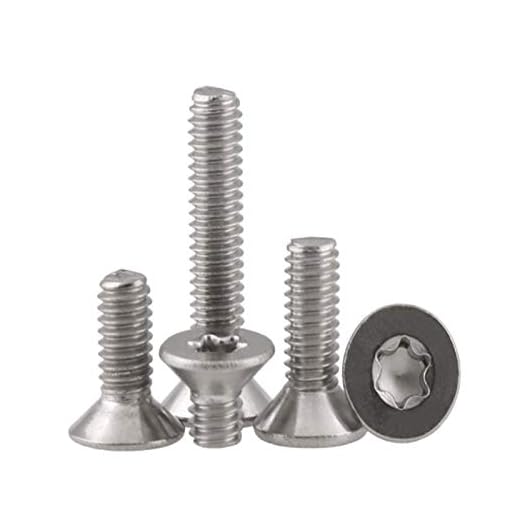 20pcs M8 x 30mm 304 Stainless Steel Flat Head Torx Bolt Flat Head Cap Bolt Torx Socket Countersunk Screws.