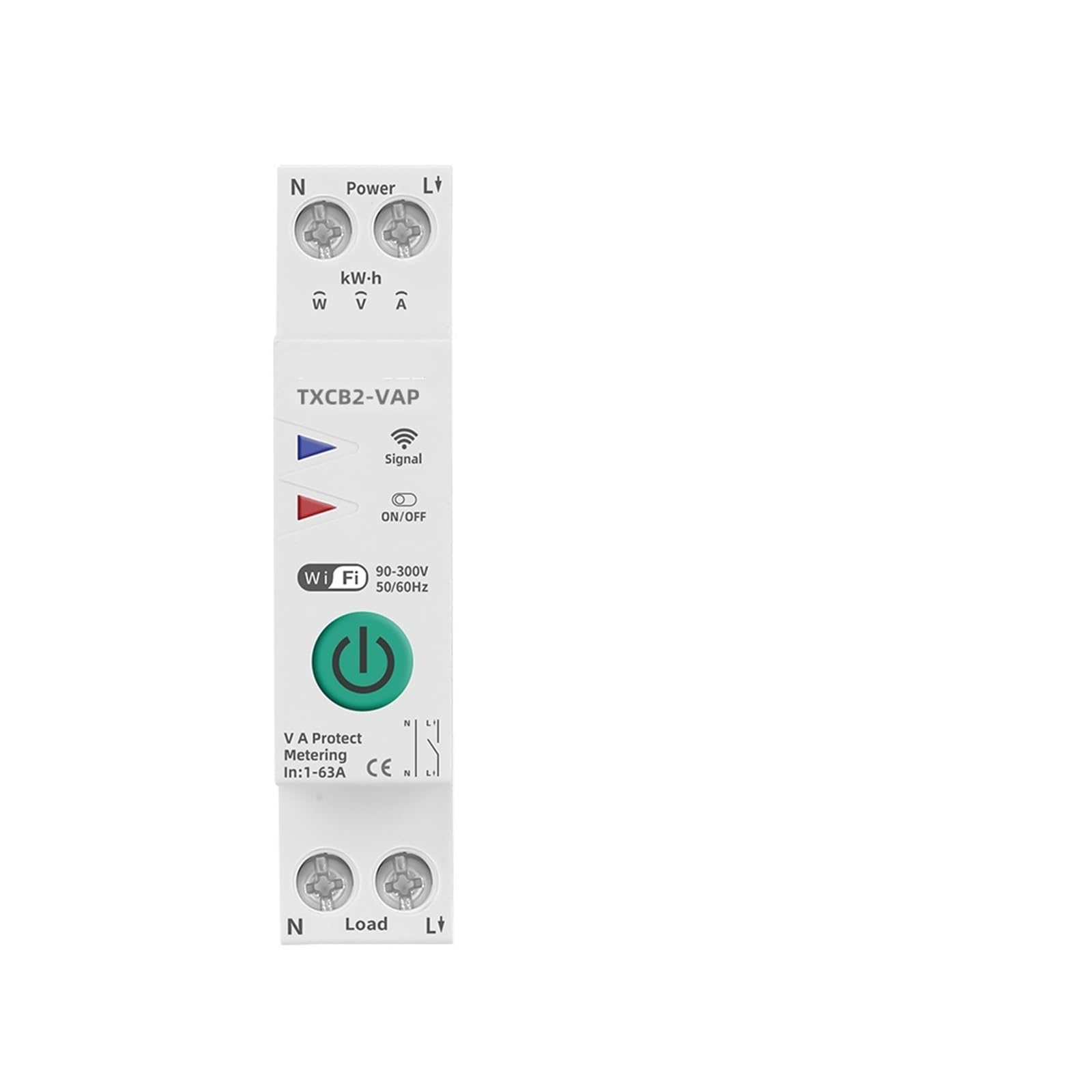 Interruptor de control remoto inalámbrico 63A con protector de sobrecorriente 4