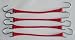 4-piece 15" Rubber Tie Down Heavy Duty Motorcycle Car Truck Bungee Straps Cords