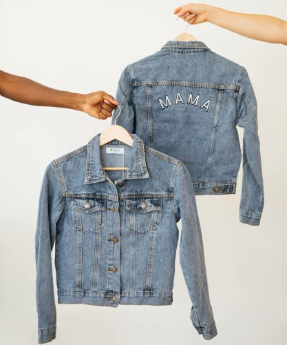 Blue Denim Mama Jacket | Cute Jean Jacket for Moms | New Mama Gift2