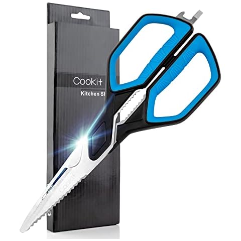 Kitchen Shears Heavy Duty Kitchen Scissors Cookit Stainless Steel Chef Shears Utility Come Apart Kitchen Shears for Chicken Poultry Fish Meat Vegetables Cover