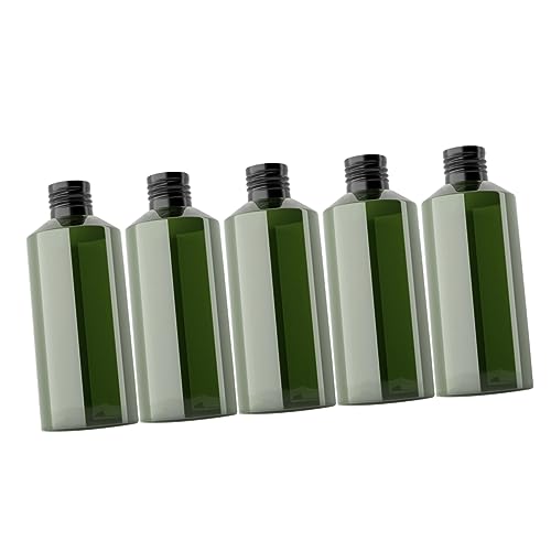 ERINGOGO 5Piezas Botella Cosmética Portátil Loción Recargable De Oscuro y Negro Para Subenvasado Viaje