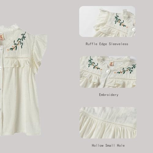 Image of Mud Kingdom Beautiful Girl Skirt Set Floral Ruffle Sleeveless Summer Casual Clothing