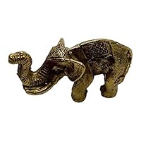 VIE Naturals Miniature Brass Figurines, Elephant 3
