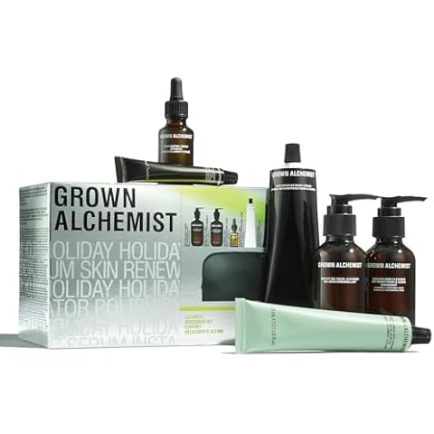 Grown Alchemist Ultimate Discovery Kit, Limited Edition Holiday & Value Pack: Gentle Gel Cleanser, Energize Body Cleanser, Skin Renewal Serum, Skin Renewal Day Cream, Restorative Body Cream Cover