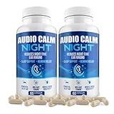 Audio Calm Night (120 Caps) | Natural Tinnitus Relief Supplement for Sleep | Eases Nighttime Ear Ringing and Hearing Discomfort | Non-Habit Forming Sleep Aid