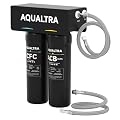 AQUALTRA USF-2B-10 Slightly Alkaline Under Sink Filter System, 20K Gal, Reduce PFOA, PFOS, Chlorine, Lead, Mercury, Chloramine, Fluoride, Microplastics Particles, Bad Taste & Odor