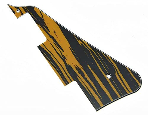 UBERSWEETTawny Stripe USA Spec Black 3 Ply Guitar Pickguard Scratch Plate For Les Paul