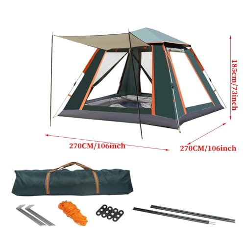 Carpa instantánea para camping 4 personas azul miniatura 7