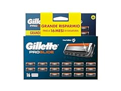 Gillette Lamette Rasoio Uomo ProGlide 16 Ricambi a 5 Lame, Confezione Da 16 Lamette Gillette Autentiche di Ricambio per Rasoio Barba Manuale