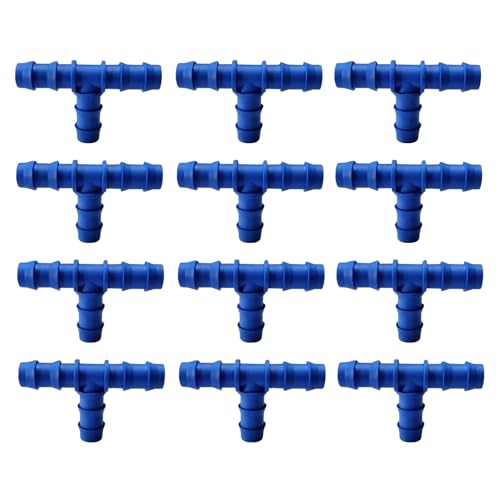 Image of Kamal Agrotech 16mm Drip Irrigation Accessories TEE 16mm Connector for lateral Pipe Tee Connectors | 16 MM T type Joiner (500 PCS)