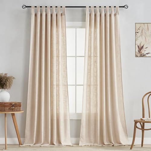 Image of HOMEMONDE Sheer Curtains for Living Room, Bed Room - Transparent Curtain Home Decor