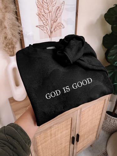 NAZENTI Custom Embroidered God Is Good Sweatshirt & Hoodie - Christian Gift - Lovers of Jesus2