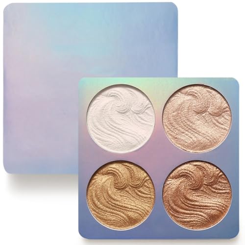 Weixinbuy Palette Poudre Highlighter Brillant et Waterproof pour Peau Claire