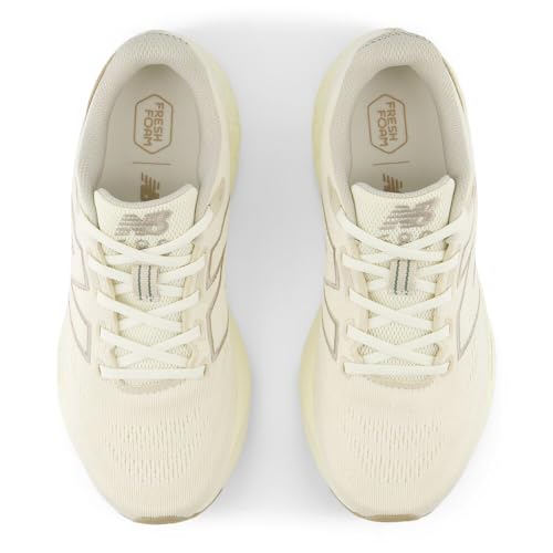 New Balance Women's Fresh Foam 680 V8 Running Shoe, Angora/Arid Stone/Angora, 6 M