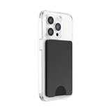 PopSockets Phone Wallet&comma; Phone Card Holder&comma; No Grip Wallet - Black