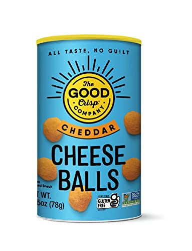 The Good Crisp Company - Cheddar Cheese Balls (Pack Of 9) And Original Stacked Chips (Pack Of 8) #TOP4