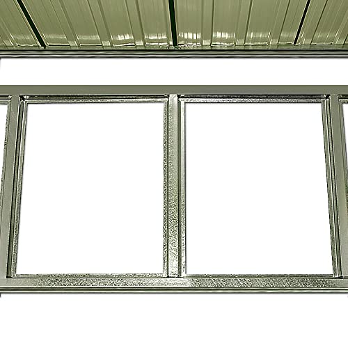 HLJMAQ XXL Gerätehaus Geräteschuppen 5m² Metall Gartenhaus Schiebetür 8,4m³ – Bild 8