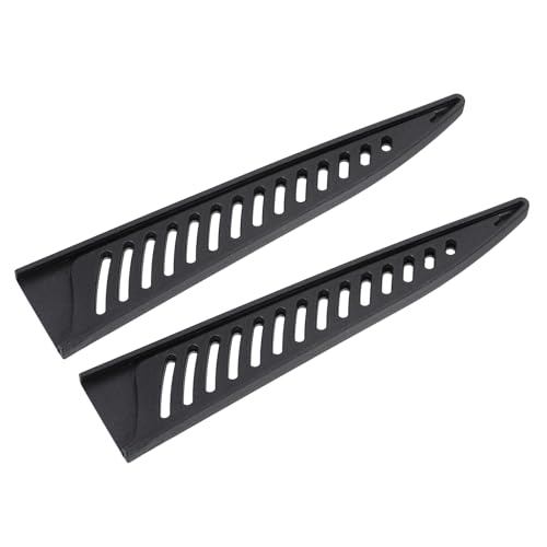 M METERXITY 2 Pack PP Knife Sheaths - Kitchen Knife Protectors Edge Guard Blade Protective Cover for 6 Boning Knife, Apply to Kitchen Camping Traveling (Black)