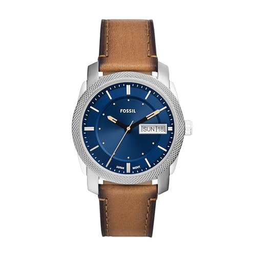 Image of Fossil Men's Watch, Machine Quartz Stainless Steel Three-Hand Watch for Men