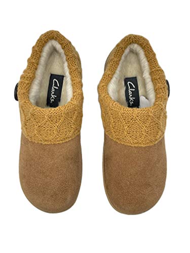 Clarks Women's Knitted Collar Clog (9 M US, Cognac/Cognac X)4