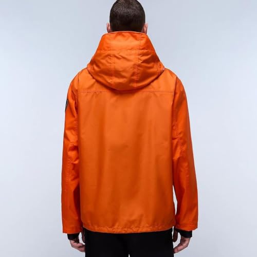 Anorak impermeable Napapijri Rainforest Next Summer naranja rojo chaqueta talla M 2