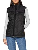 Ärmellos, eingefasste Kante G-STAR RAW Damen Jacket Attacc heatseal quilted hdd, Dk Black C470-6484, X-Small