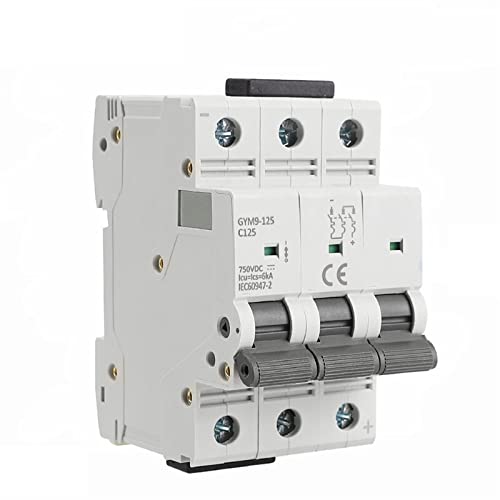 Disjoncteur DC 6KA 750V triphasé haute performance pour montage Din Rail