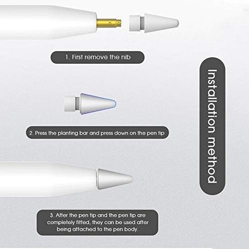 Image of DENMILE Silicone Tip Cover Compatible with Apple Pencil Nib Protection Writing Anti Scratch Stylus Tip Silicone Pencil Nib Tip Protector Caps Covers Digital Pen Tips Covers - 8 PCS Mixed Colors
