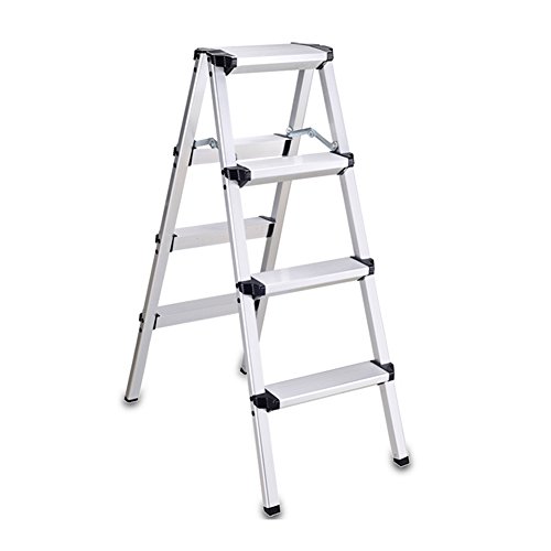 LXLA- Échelle De Ciseaux D'alliage D'aluminium avec La Main Courante Se Pliante Tabouret DE 2,3,4,5-Étape Épaississent Le Tabouret Multifonctionnel pour La Maison, Atelier, Garage (Taille : 4-Step) Cover