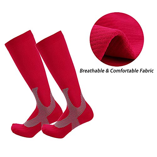 Meias Esportivas, Romacci Meias de compressão esportiva Meias de compressão respiráveis ​​para corri