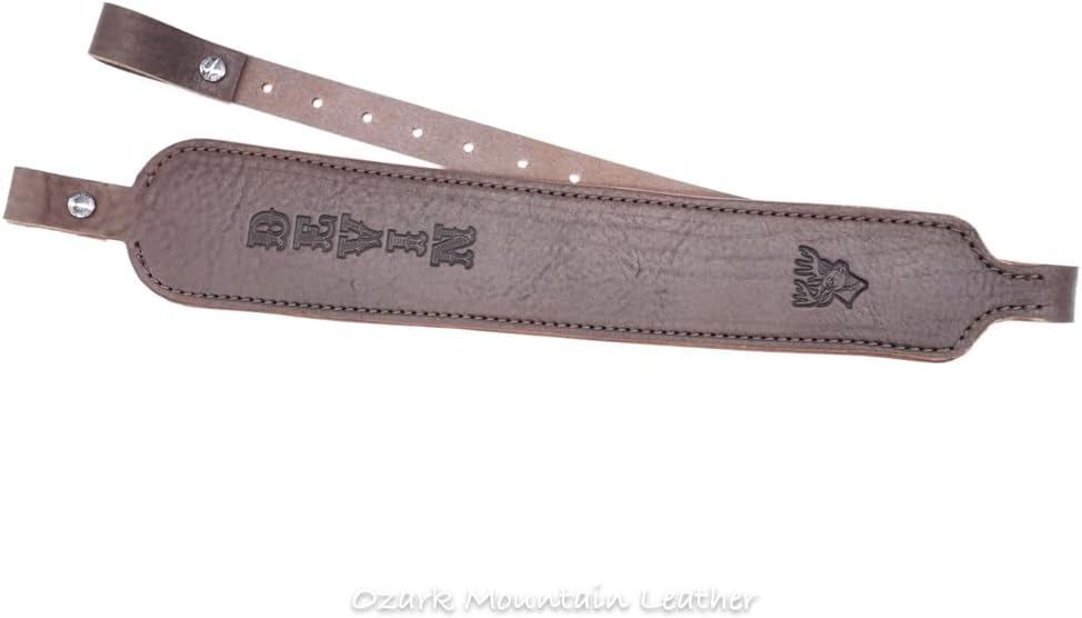 Leather Rifle Sling, Gun Sling, Hunting Sling, Personalized with name or initials makes great gift for Father's Day.