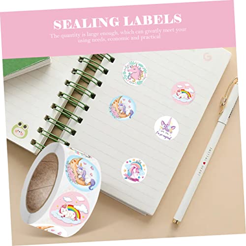 Nusitou 6 Rolls Unicorn Sealer Kids Decor Animal Stickers For Kids Cartoon Stickers Seal Sticker Animal Reward Sticker Animal Reward Decals Stickers For Toddlers 2-4 Years Envelope Sticker #TOP4