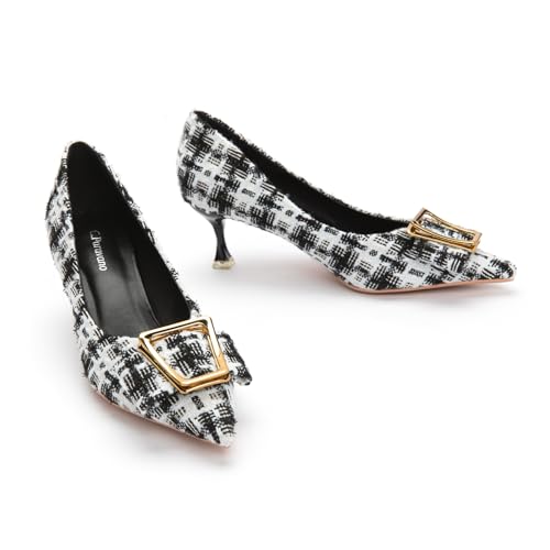 C.Paravano Pumps Shoes Women | Kitten Heels | Low Heel | Dress Shoes for Women | Pointed Toe Heels