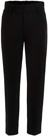 RGM Boys Pant with Two Side Two Back Pockets Non-Elastic Waistband, Slim Pants for Boys Goes with Any Shirt Suit Jacket