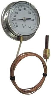 Analog Panel Mt Thermometer, 30 to 180F