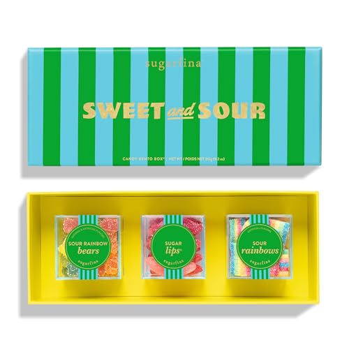 Sugarfina Sweet and Sour 3 Piece Candy Bento Box