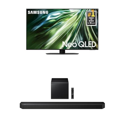 Image of Samsung 50-Inch Class Neo QLED 4K QN90D Series Mini LED, Neo Quantum HDR+ Smart TV w /Dolby Atmos, Object Tracking Sound+(QN50QN90D, 2024) + Samsung Q800F 5.1.2ch Q Series Soundbar (HW-Q800F, 2025)