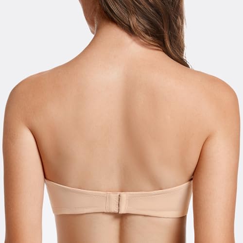 MELENECA Heavy Padded Push Up with Lift Multiway Underwire Strapless Bra for Women2