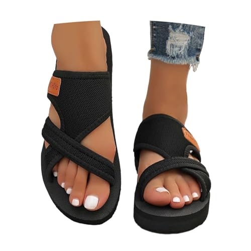 Summer Sandals Women Fashion Orthotic Slides Ladies Lightweight Athletic Yoga with Comfortable Arch Support