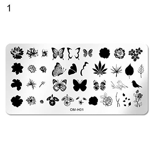 Arte de unha para mulheres, placas de estamparia de unhas econômicas e precisas ferramentas de unha