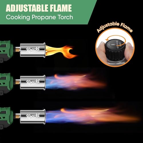 Image of KOACKL Propane Torch Gun | Adjustable Flame Thrower Gun, Gas Welding Kits Blow Torch for Ooutdoor Welding, Campfire & Charcoal (Propane Tank Not Included)