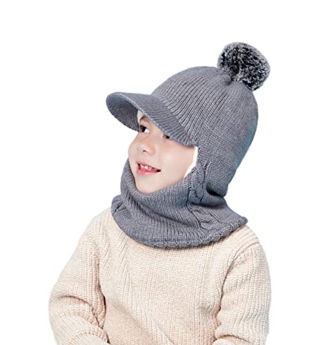 Baby Winter Hat Scarf Set, Unisex Infant Toddler Kids Hat Scarf3