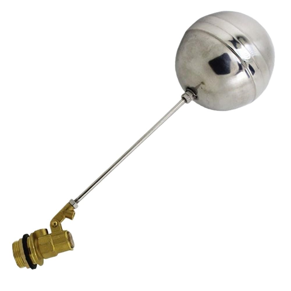 Gonchenjiu One Color Automatic Float Valve 1Pc Metal Float Valve Dn15, Dn20 Dn25 Practical Liquid Level Control Brass For Toilet Water Tanks(15)